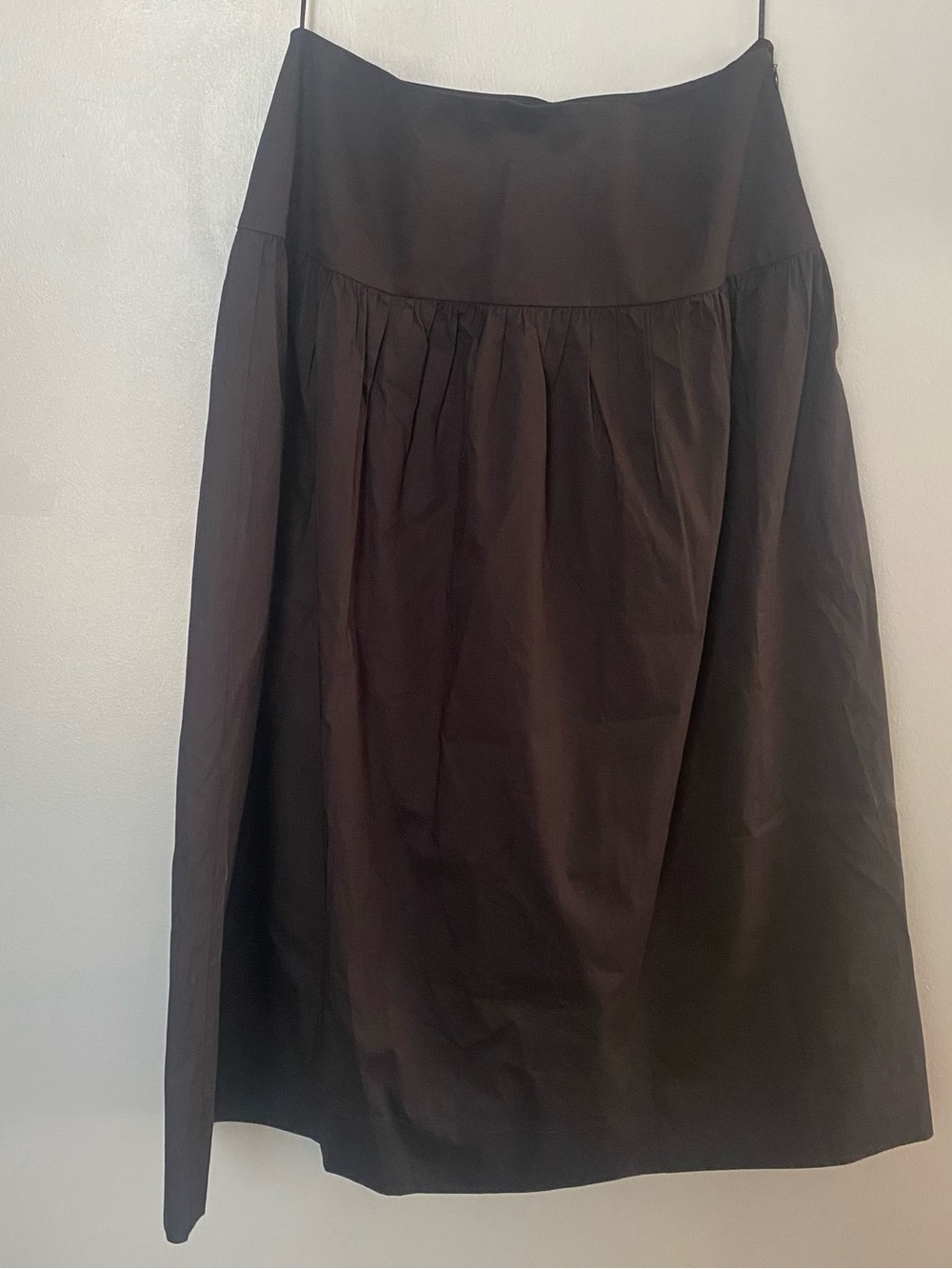 Wayf Black A-Line Drop Waist Skirt SZ L NWT